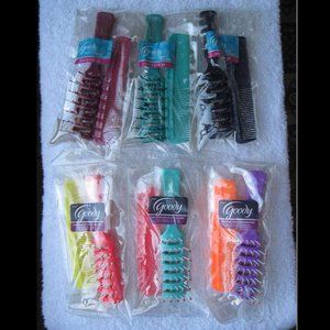 Goody Compact Small Pocket Travel Purse Vented Brush Comb Set Pouch Carry Case